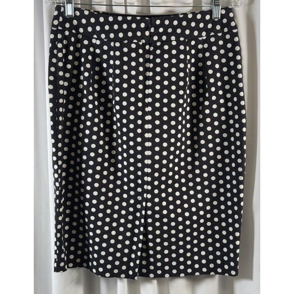Ann Taylor LOFT Polka Dots Pencil Skirt, Black & White, Sz: 8 Curvy, 64-53 - Picture 9 of 16